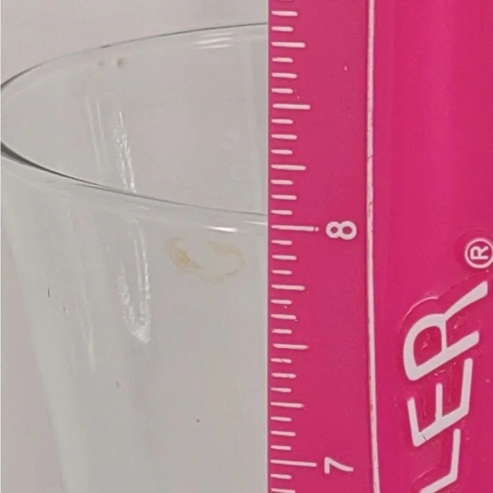 Vintage 70s Clear glass Vase Gathering 8 inches Vase Flowers Seashells - Picture 6 of 12